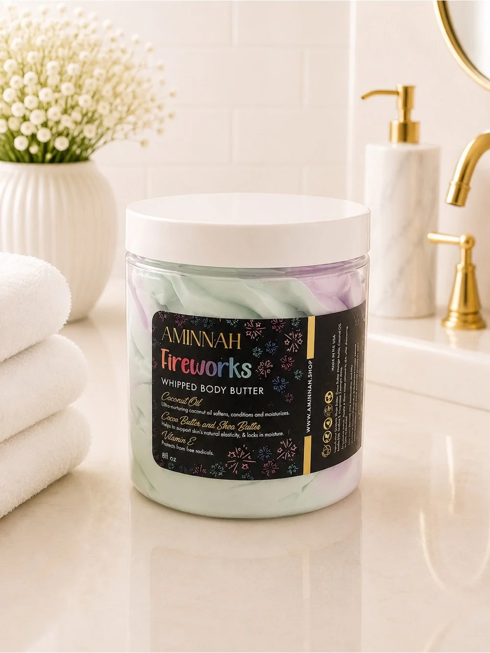 AMINNAH Fireworks Whipped Body Butter